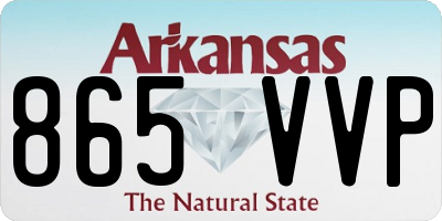 AR license plate 865VVP