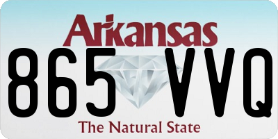 AR license plate 865VVQ