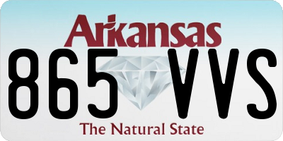 AR license plate 865VVS