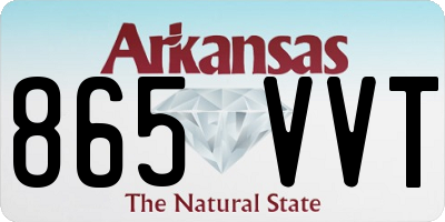 AR license plate 865VVT