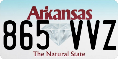 AR license plate 865VVZ