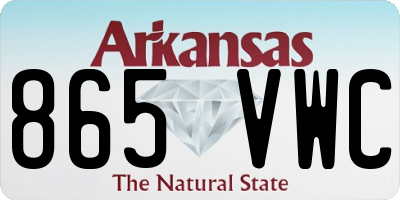 AR license plate 865VWC
