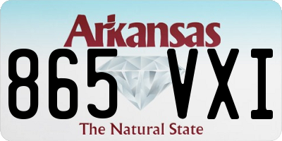 AR license plate 865VXI