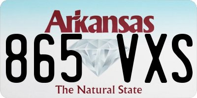AR license plate 865VXS