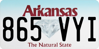 AR license plate 865VYI