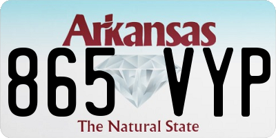 AR license plate 865VYP