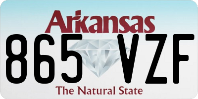 AR license plate 865VZF