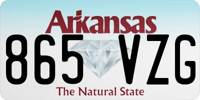 AR license plate 865VZG