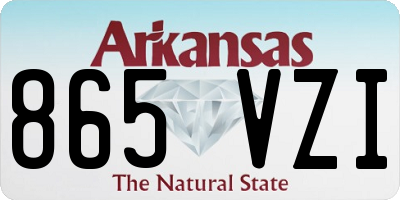AR license plate 865VZI
