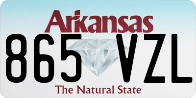 AR license plate 865VZL