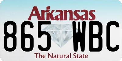 AR license plate 865WBC