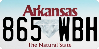 AR license plate 865WBH