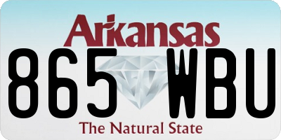AR license plate 865WBU