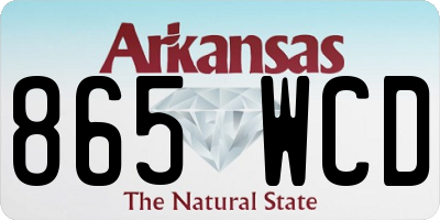 AR license plate 865WCD