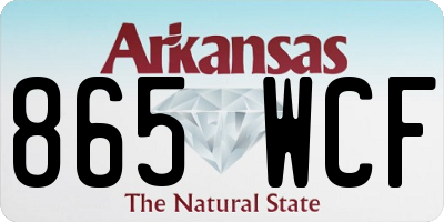 AR license plate 865WCF