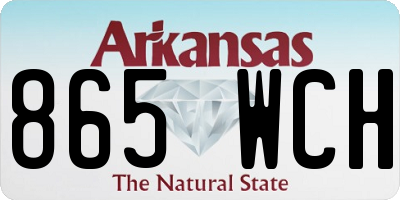 AR license plate 865WCH