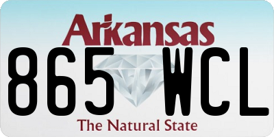 AR license plate 865WCL