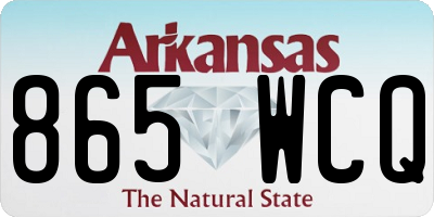 AR license plate 865WCQ