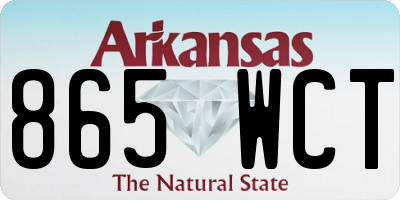 AR license plate 865WCT