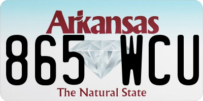 AR license plate 865WCU