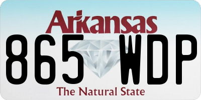 AR license plate 865WDP