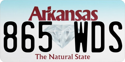 AR license plate 865WDS
