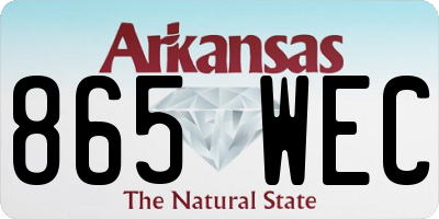 AR license plate 865WEC