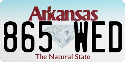 AR license plate 865WED
