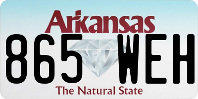 AR license plate 865WEH