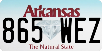 AR license plate 865WEZ