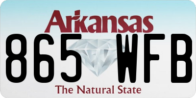 AR license plate 865WFB
