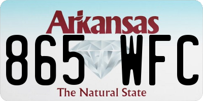 AR license plate 865WFC
