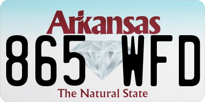 AR license plate 865WFD