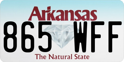 AR license plate 865WFF