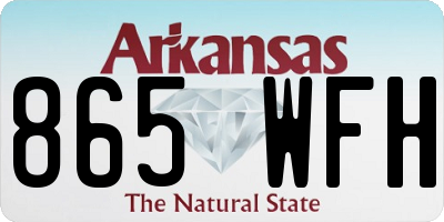 AR license plate 865WFH