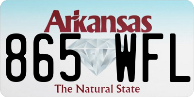 AR license plate 865WFL