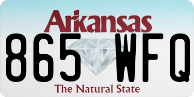 AR license plate 865WFQ