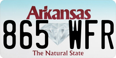 AR license plate 865WFR