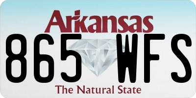 AR license plate 865WFS