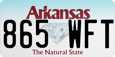 AR license plate 865WFT
