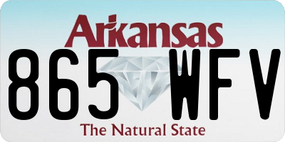 AR license plate 865WFV