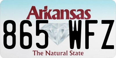 AR license plate 865WFZ