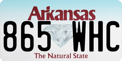 AR license plate 865WHC