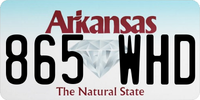 AR license plate 865WHD