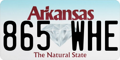 AR license plate 865WHE