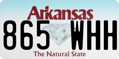 AR license plate 865WHH