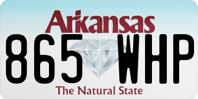 AR license plate 865WHP