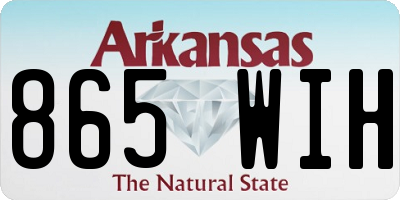AR license plate 865WIH