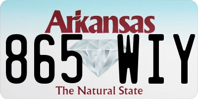 AR license plate 865WIY