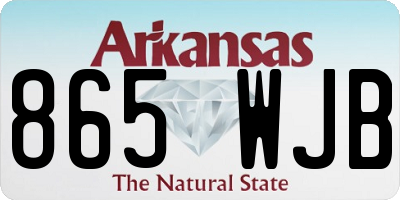 AR license plate 865WJB